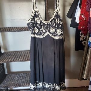Marina Plus Size Beaded Cocktail Dress